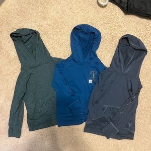2t long sleeve hooded shirts